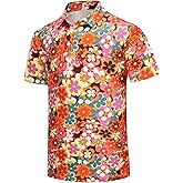 Mens Golf Polo Shirts Funny Golf Shirt for Men Short Sleeve Performance Moisture Wicking Dry Fit Polo Shirts for Men