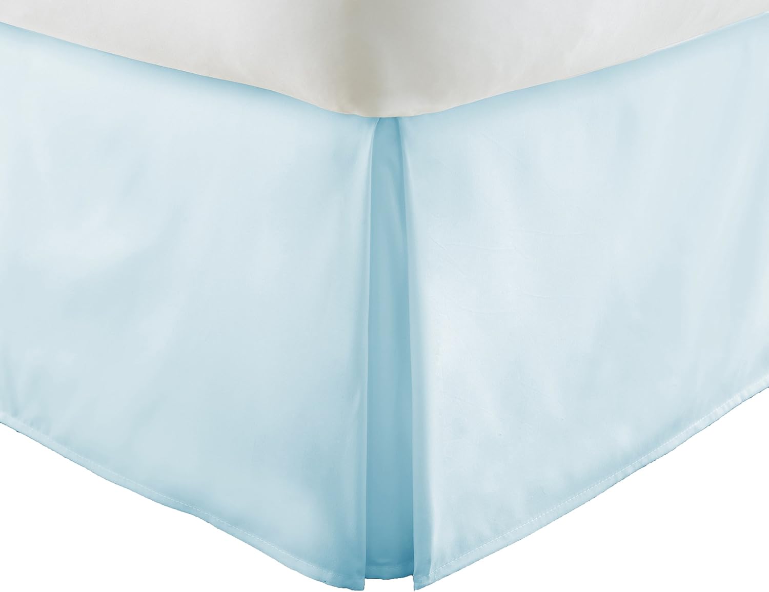 Simply Soft Pleated Bed Skirt, Queen, Aqua (SS-BEDSKIRT-Queen-Aqua)