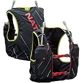 Nathan Pinnacle Hydration Running Vest Backpack for Trail Running &amp; Marathon with Soft Flasks, Lightweight Water-Resistant Race Vest