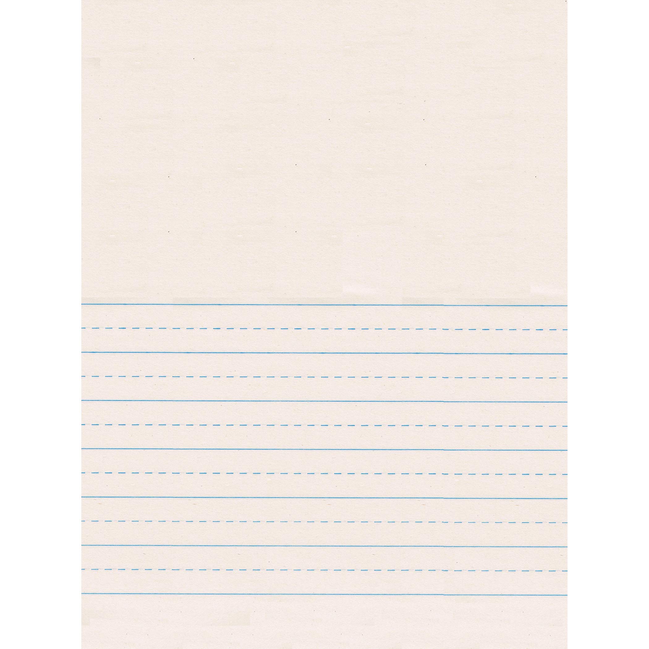 Pacon 2650 Newsprint Handwriting Paper, Picture Story, 7/8" x 7/16" Ruled 9" x 12", Ruled Short, 500 Sheets (Pack of 10) Image