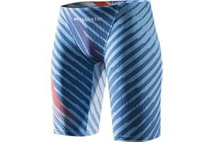 MY KILOMETRE Men's Swimsuit Jammer Solid Swim Jammers Endurance Long Racing Training Swimsuit