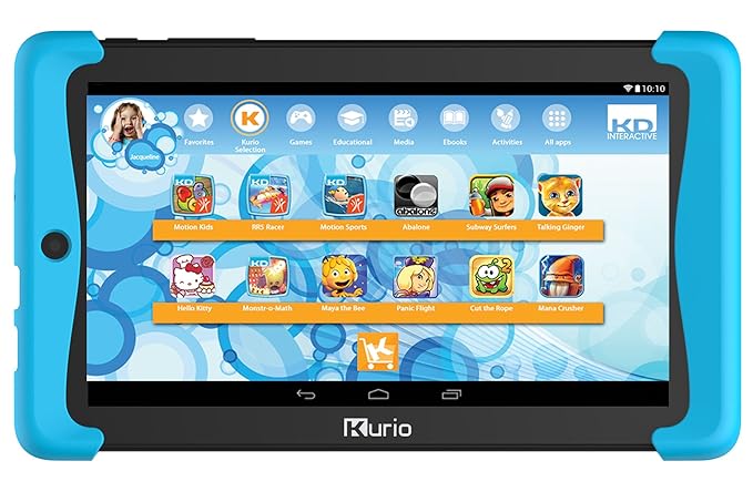 Kurio Tab2 Motion 17.78 cm (7 Zoll) Tablet-PC(MTK Mediatek Quadcore MTK8127, 1GB RAM, 8GB HDD, Android) blau/schwarz