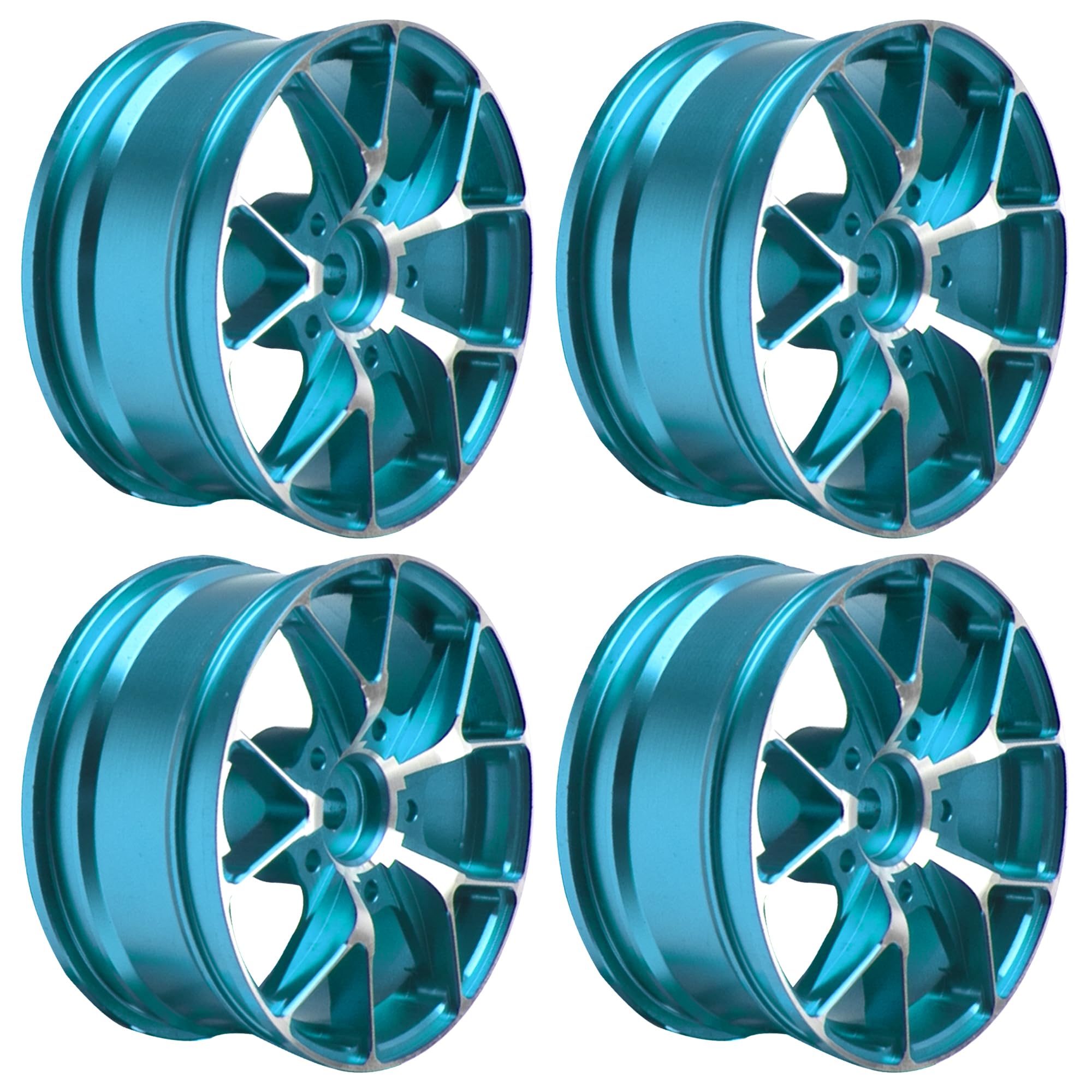 Highway Racing Wheels ShareGoo Metal Wheel Rims RC 12mm Hex Hubs 1/10 RC Drift On-Road Racing ...