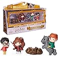 Wizarding World Harry Potter: Set Regalo Scena Degli Scacchi Magici Con Personaggi Harry, Hermione, Ron E Fuffi – Teca Espositiva Impilabile E 4 Base – Giocattoli Da Collezione Per Bambini E Bambine Dai 6 Anni