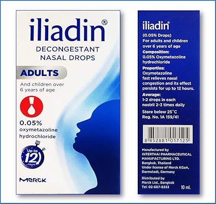Iliadin Nasal Decongestant Drops 0.05 