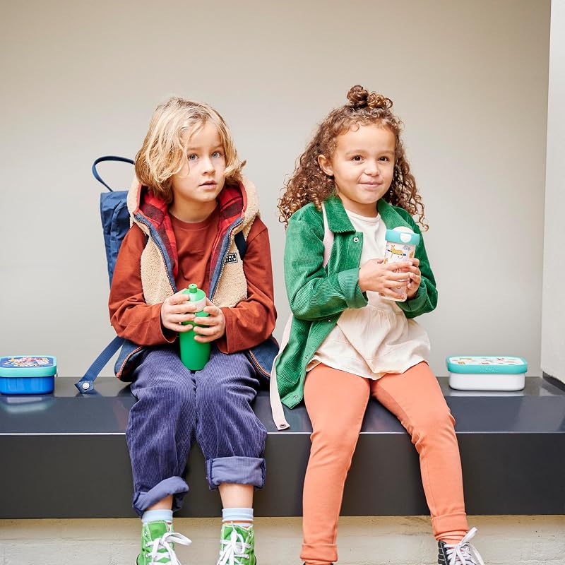 - Set de Almuerzo Campus - Fiambrera para Niños con Botella Pop-up y Fiambrera - Set de Almuerzo para el Colegio o para Llevar - Sin BPA - 400 ml + 750 ml - Paw Patrol Pups