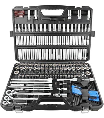 Amazon.com: 216-Piece Tool Set, Socket Wrench Set Mechanics Tools
