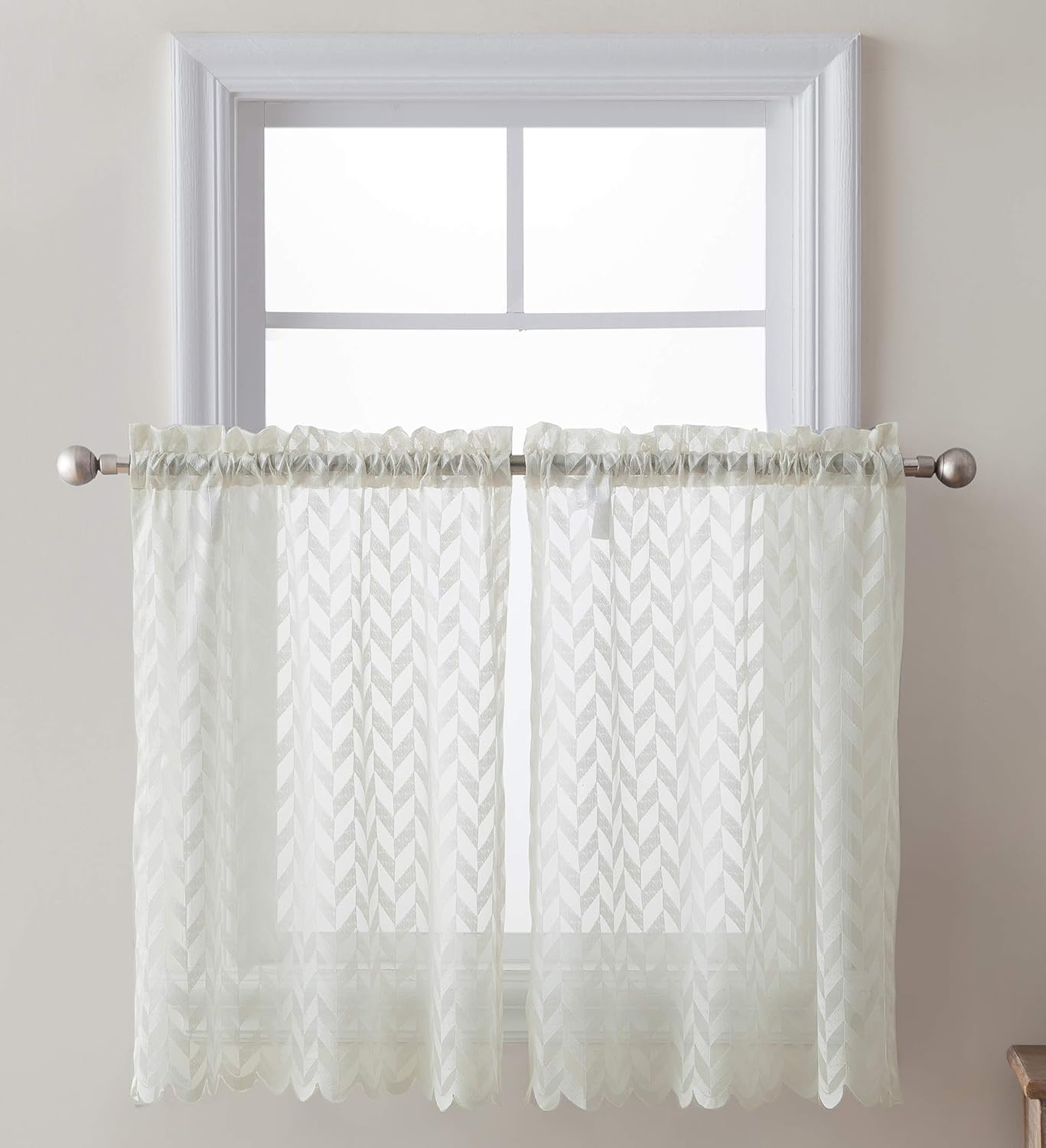 Best Beige Lace Kitchen Curtains