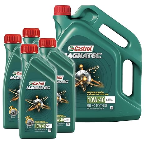 Castrol 10801358 Motoröl 9L: 4x1L + 5L