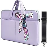 17-17.3 Inch Laptop Shoulder Sleeve Bag Women Ladies Briefcase for Acer Predator 17, HP Envy 17/Pavilion 17, Dell Inspiron 17/ G3 G7 17.3, Lenovo L340 17.3, ASUS ROG, MSI GS75 GF75 17.3 Case, Purple