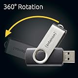 Intenso Basic Line 16GB USB 2.0 Flash Drive - Silver Black Storage view 6