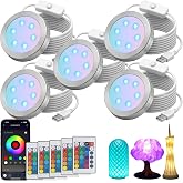 5PCS RGB LED Lamp Kit 001 for Bambu Lab MH001, APP and IR Remote Control | 16M RGB Colors, APP Group Control, Power-Off Color Memory, 4 Gradient Modes, 10 Brightness Levels, Timer, USB 5V, 1.5 m Cable
