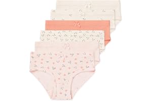 Lucky & Me Erica Girls Bikini 100% Organic Cotton Children's Underwear 6 Pack