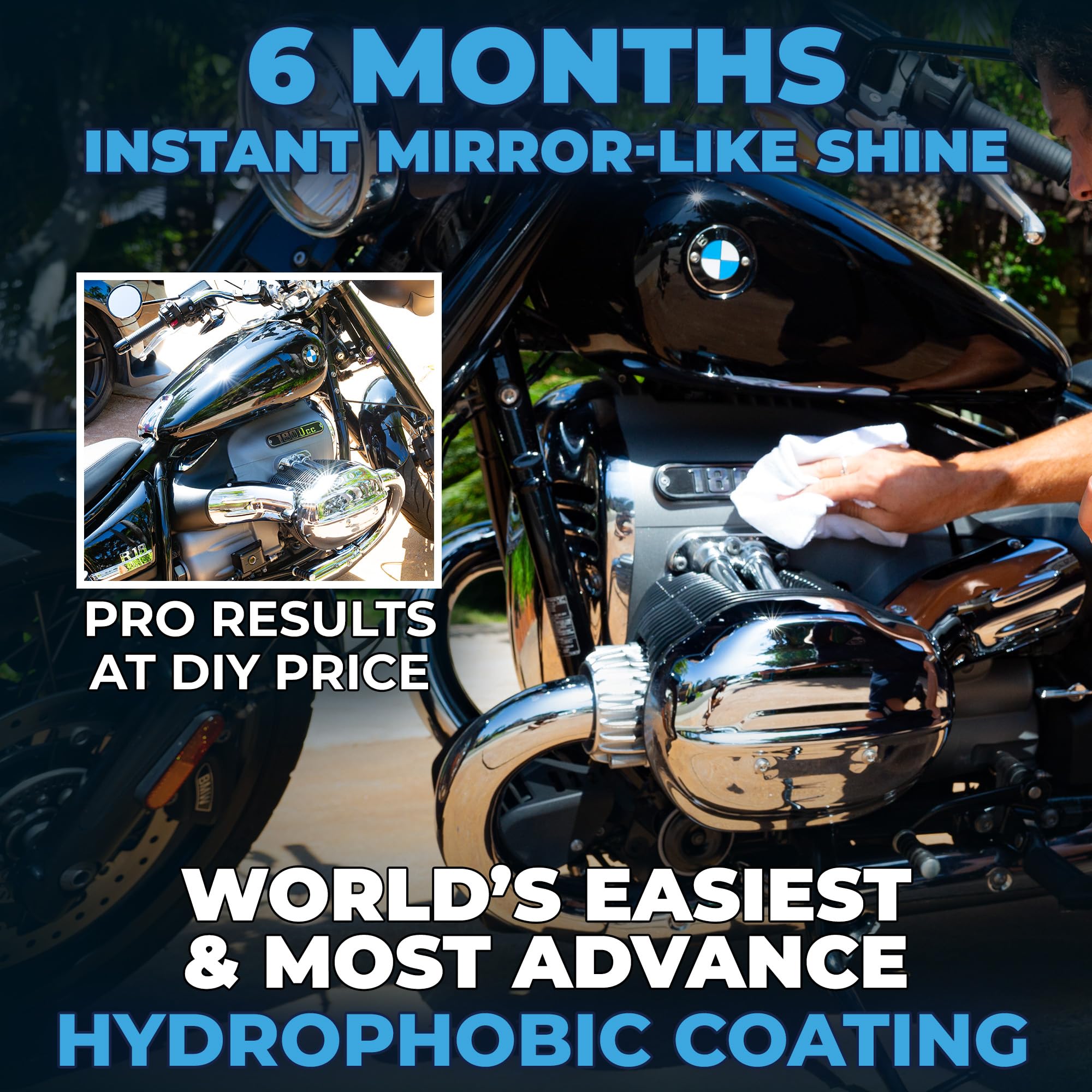 Flowgenix™ Waterless Car Wash Spray Grand Finale Motorcycle Cleaner