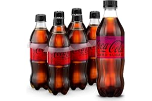 Coca-Cola Zero Sugar Cherry Diet Soda Soft Drink, 16.9 fl oz, 6 Pack