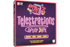 USAOPOLY Telestrations: After Dark 8 Player 2nd Edition Board Game, Adults-Only Laugh Out Loud Must Have Party Game, Sketch What You Read & Guess What You Saw, New Look, Same NSFW Fun, 4-8 Players, Ages 18+