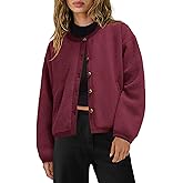 Yanekop Womens Sherpa Jacket Button Down Fleece Winter Coat Fuzzy Jackets Chunky Cardigan Sweaters Open Knit Sweater