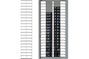 Littversions 1" Breaker Side 40 Circuits Vinyl Fuse Box Circuit Breaker Panel Directory Labels Stickers Decals for All Electrical Panel/Load Centers Waterproof (2 Pack)