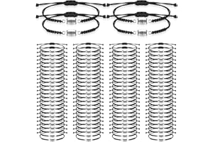 Ecally 100 Pcs Football Party Favors Football Bracelet Silicone Adjustable Ball Charm Bracelets Football Themed Wristbands Party Supplies for Adults Women Men Birthday Decor