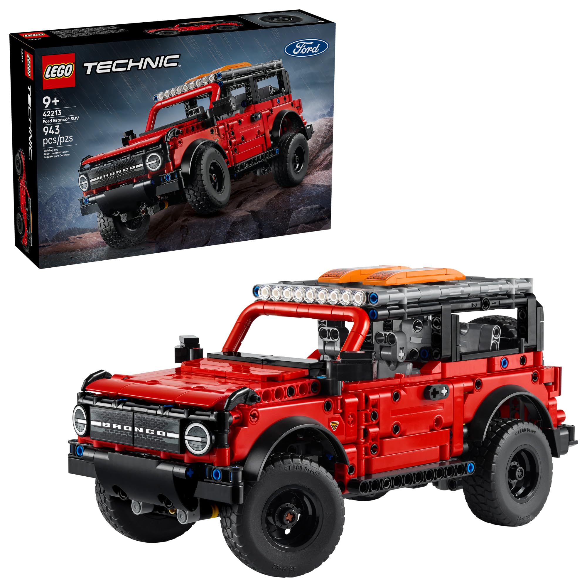 Photo 1 of LEGO Technic Ford Bronco Kids Toy Car - Building Toy for Boys and Girls, Ages 10+ - Car Toy and Model Kit - Makes a Cool Birthday Gift for Kids - Authentic Ford Bronco Trim & Details - 42213