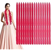 Molain 16Pcs Fluffy Boas Bulk, Artificial 5 Ft Feather Boas for Party, Wedding, Halloween, Xmas Decorations, Tea Party Supplies