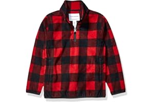 Amazon Essentials Boys and Toddlers' Polar Fleece Quarter-Zip Pullover Jacket