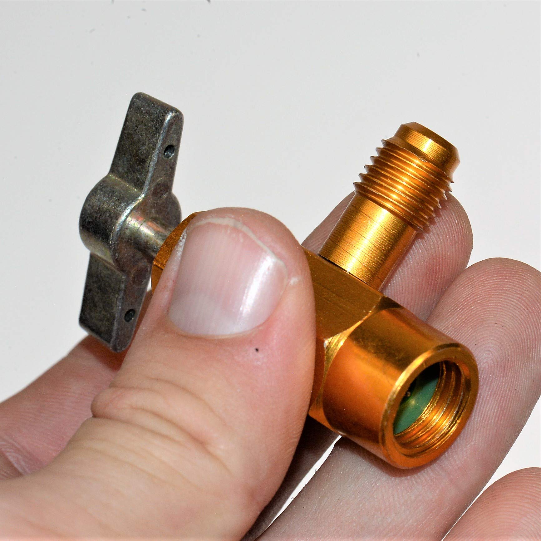 1/4 SAE To 1/2 ACME Adjustable AC Coupler Adapter – R134a Air Conditioning Connector