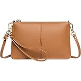 SENDEFN Leather Wristlet Clutch Small Women Crossbody Shoulder Bag Wallet Purses RIFD Card Slots