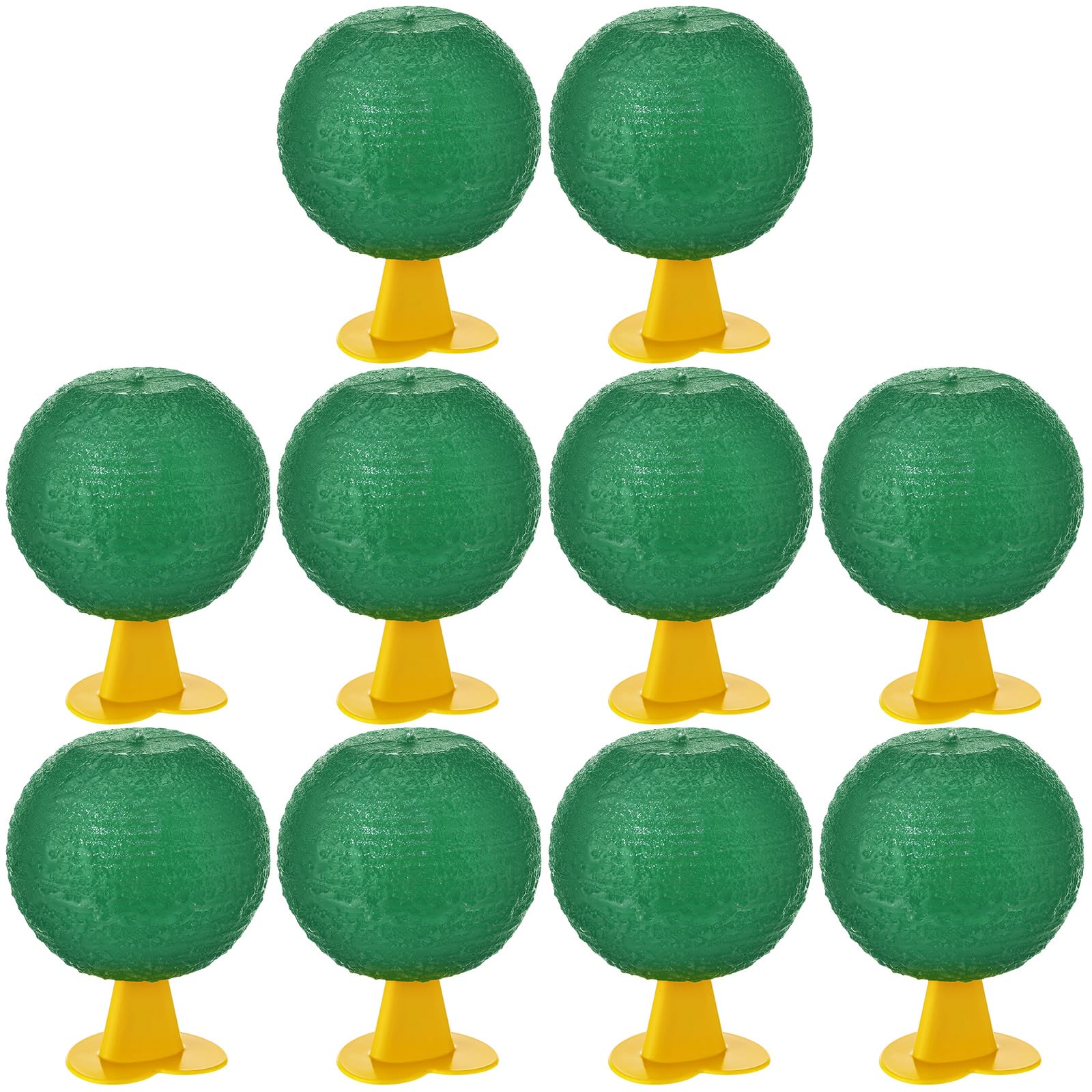 Photo 1 of Qualirey 10 Set Fruit Fly Sticky Trap Balls Fungus Gnat Killer Bug Catcher Gnat Trap Insect Traps Indoor Outdoor Plant Fly Sticky Traps Ball for Fungus Plants(Green)
