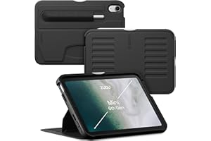 Zugu Case for 2024 iPad Mini 7 & 2021 iPad Mini 6 - Slim Protective Case, Apple Pencil Pocket - 5 ft. Drop Protection - Secure 7 Angle Magnetic Stand - Sleep/Wake Cover (A17 Pro, A2567, A2568, A2569)