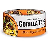 Gorilla White Duct Tape, 1.88" x 10 yd, White, (Pack of 1)