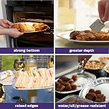 MATANA 20 Large Aluminium Foil Trays 14 inch Raised Edge Reusable Buffet view 9