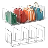 2pcs Clear Plastic Purse Handbag Organizer 4