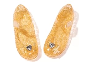 Naihoow Girls Princess Shoes Mary Jane Flats Girls Dress Up Shoes Dance Party Cosplay Shoes Jelly Shoes for Girls