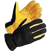 SKYDEER Super Soft and Warm Winter Gloves with Deersplit Leather Suede and 3M Thinsulate Insulation for Cold Weather SD5176T