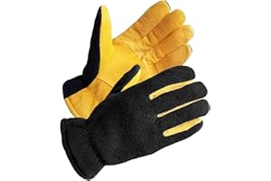 SKYDEER Super Soft and Warm Winter Gloves with Deersplit Leather Suede and 3M Thinsulate Insulation for Cold Weather SD5176T