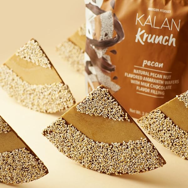 KALAN KRUNCH PECAN NATURAL FLAVORED AMARANTH WAFERS, PACK OF 1, 3.88 OZ