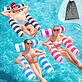 MLRYH Pool Float Water Hammock, Inflatable Pool Float, 4 in1 Inflatable Hammock(Saddle, Lounge Chair, Hammock, Drifter)，Water