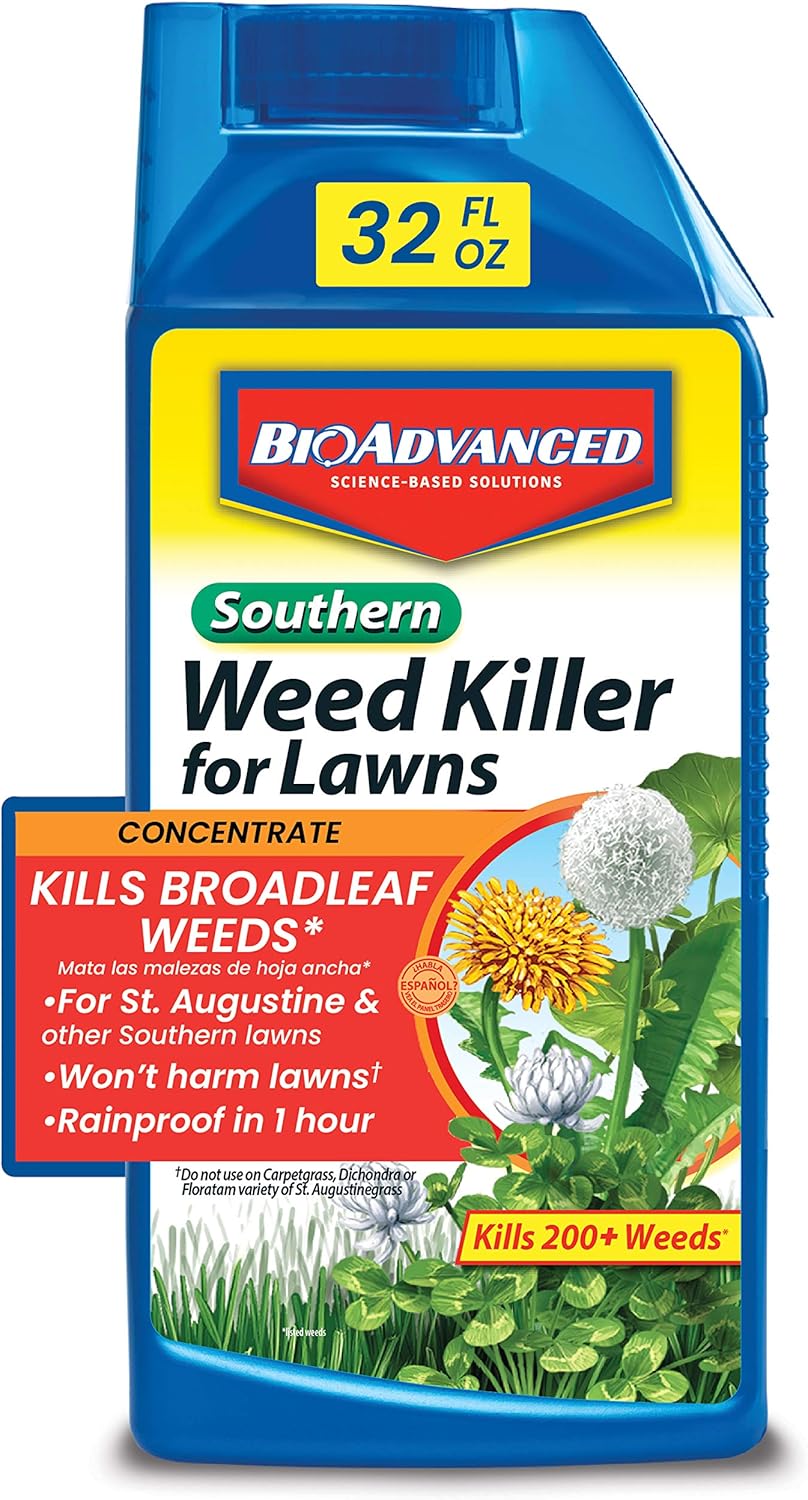 Amazon Com Bioadvanced 502890 Southern Weed Killer For Lawns Selective Herbicide 32 Ounce Concentrate Garden Outdoor