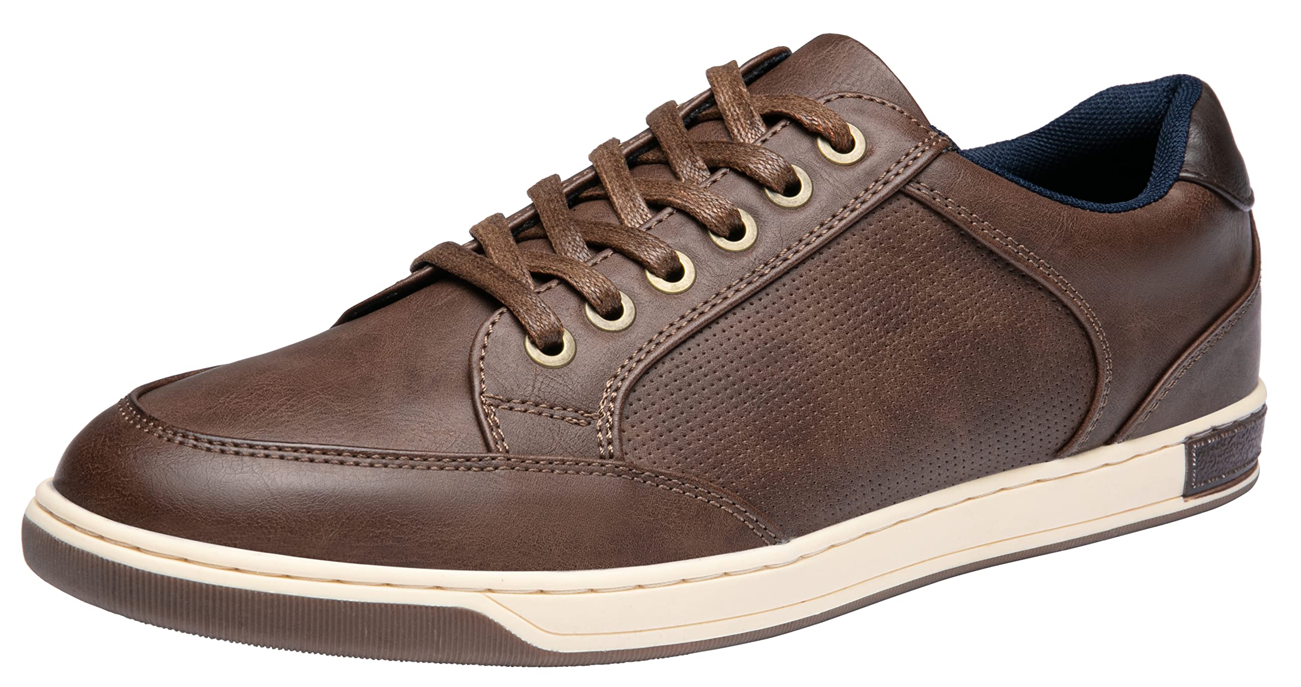 Photo 1 of Jousen Men's Casual Shoes Memory Foam Casual Sneakers for Men (A81Q02 Dark Brown 10.5)