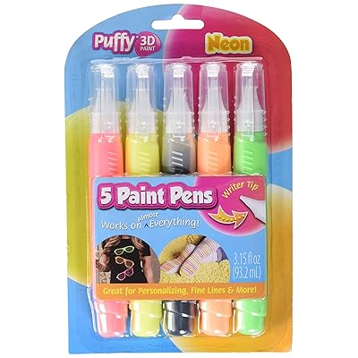 5-Piece Neon Puffy Paint Pen Set by I Love To Create Ghana Ubuy - Main Image