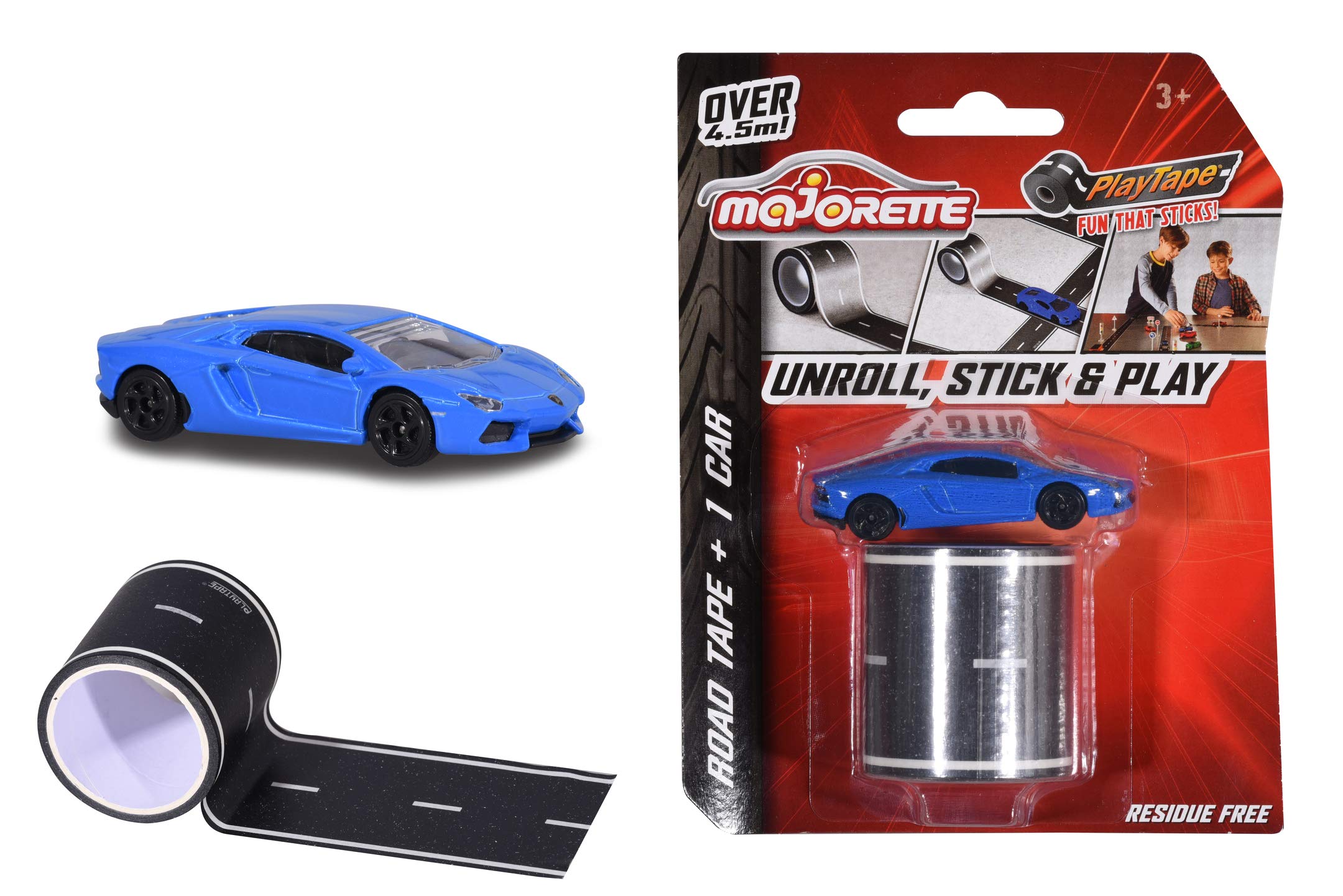 Majorette - Playtape + Car - 4.5m length