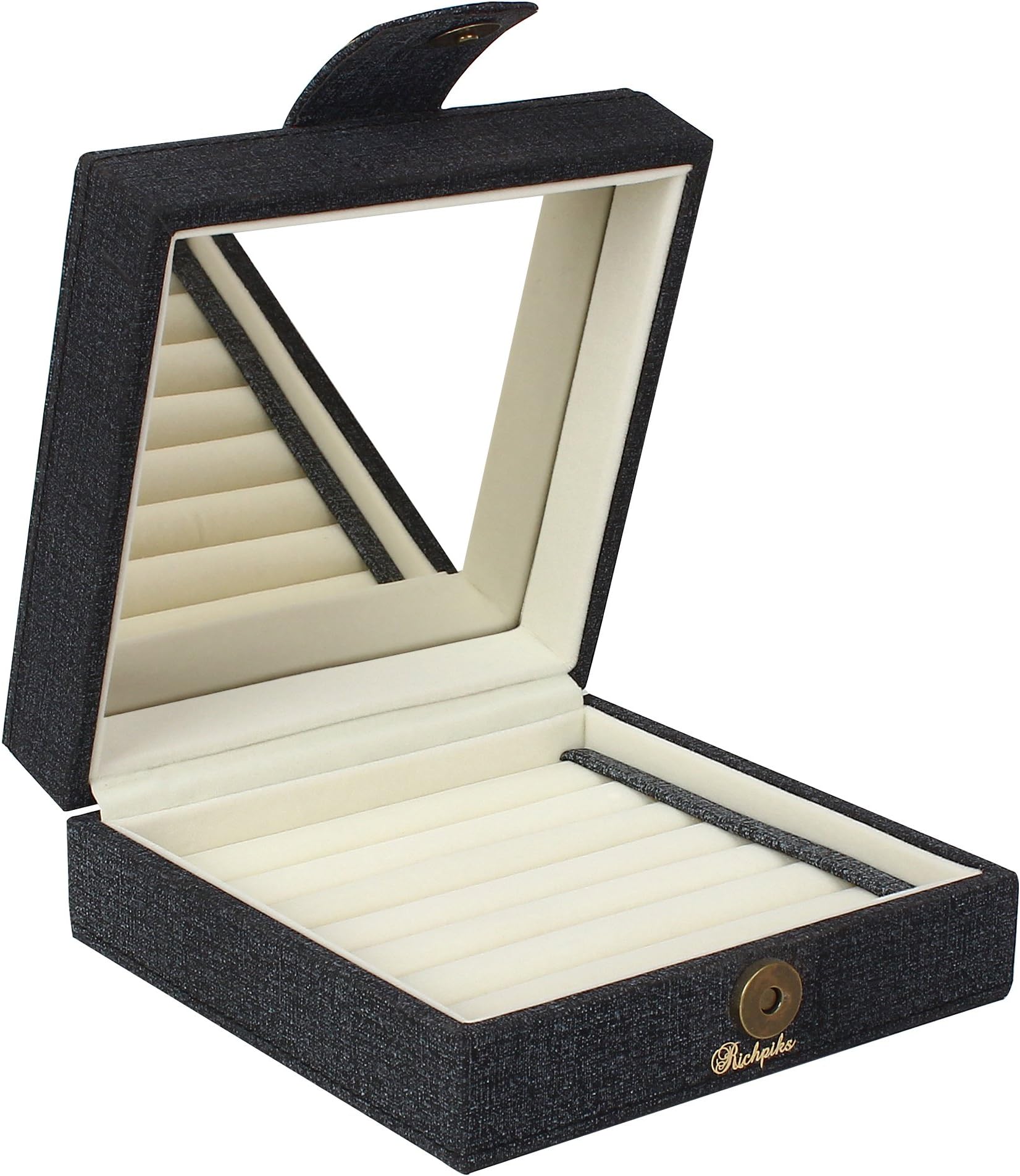 Premium Collection Jewellery Rings/Earrings Organization Box Brown/Coffee Color (PI 414)