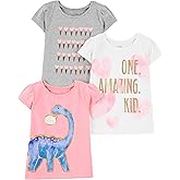 Simple Joys by Carter's Girls Short-Sleeve Shirts and Tops, Pack of 3