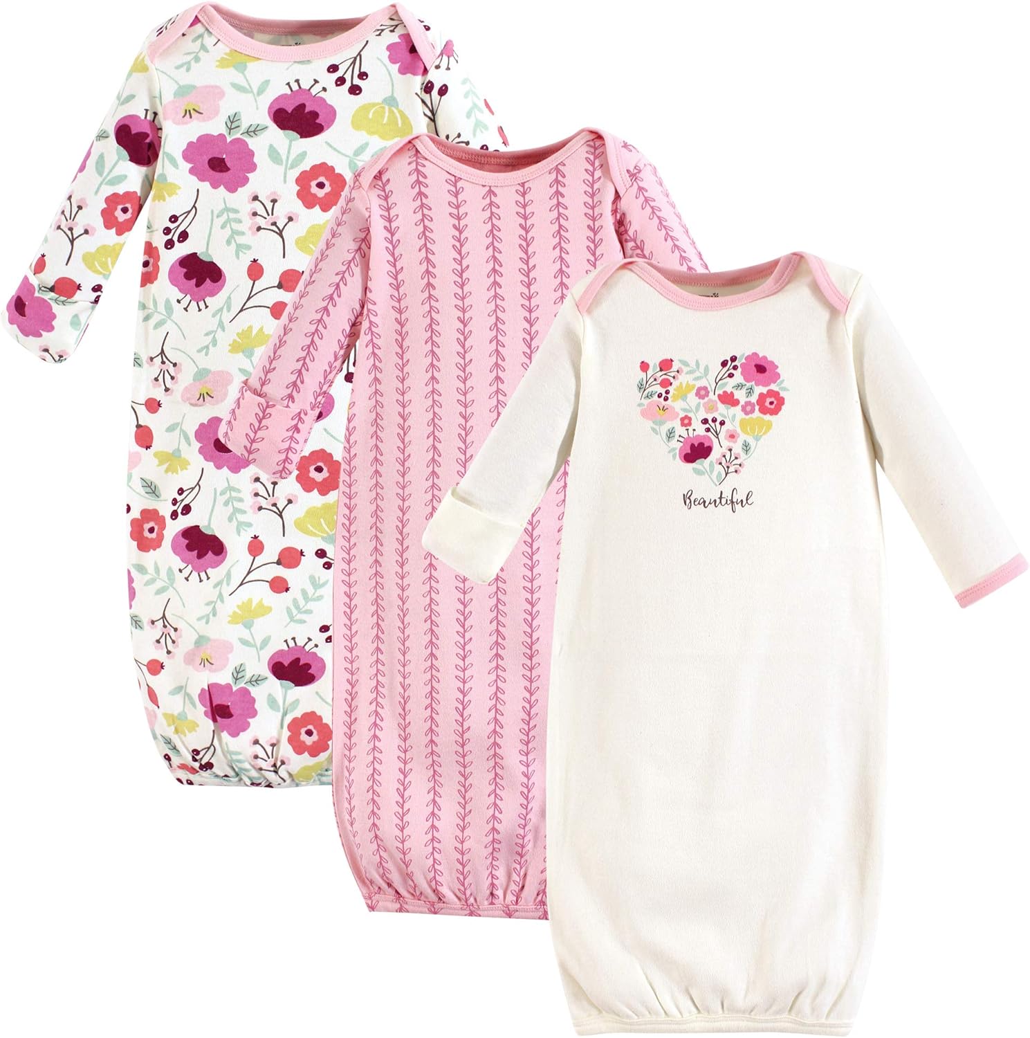 Touched by Nature Unisex Baby Organic Cotton Gowns: Clothing