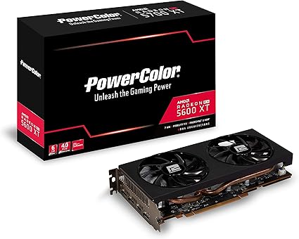 Amazon Com Powercolor Amd Radeon Rx 5600 Xt 6gb Axrx 5600xt 6gbd6 3dhv2 Oc Computers Accessories