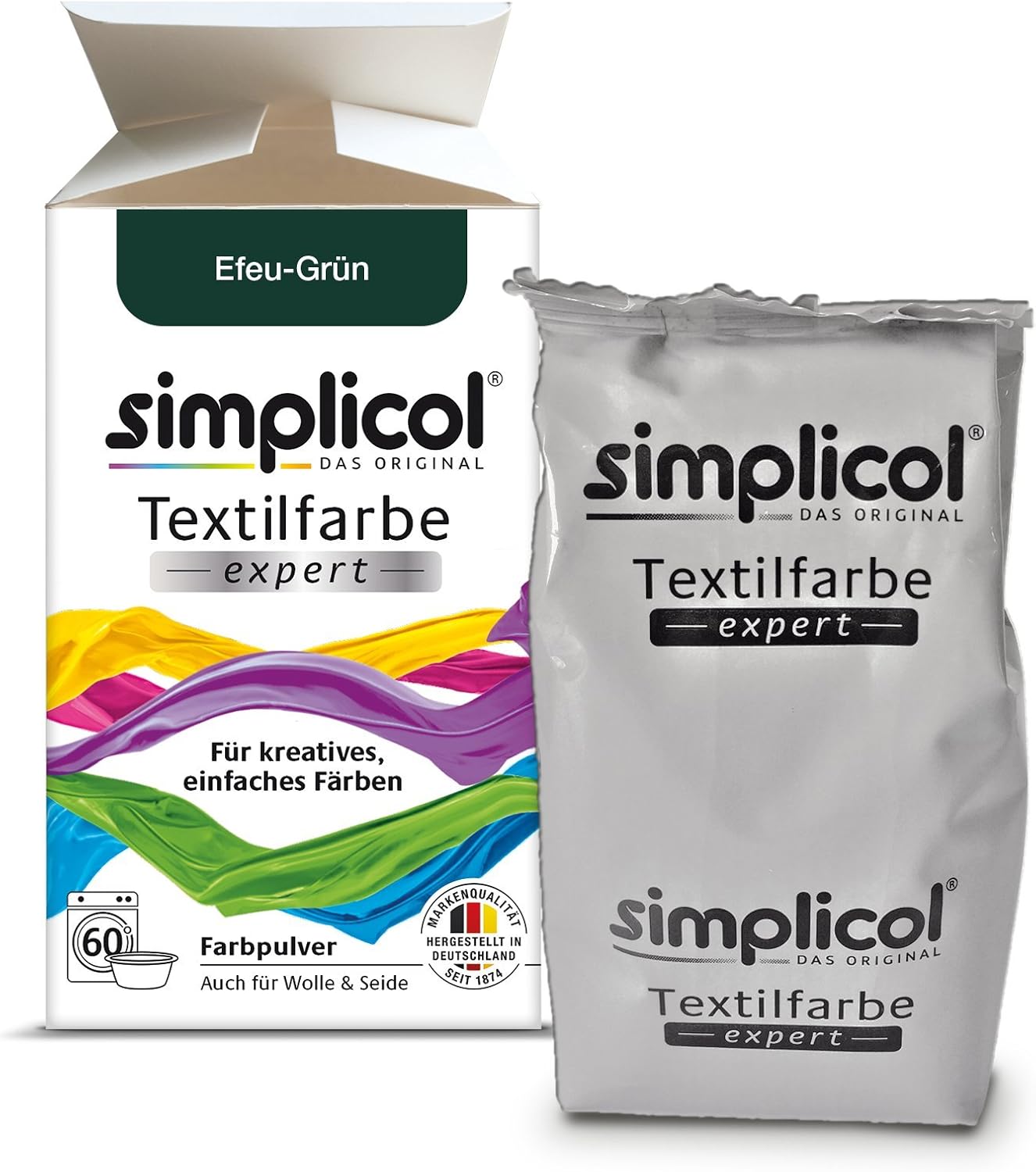 Simplicol Expert Textile Paint for Creatives Simple, Ivy Green 1713 Washing Machine or Manual Dyeing, 1 Pack - Image 4