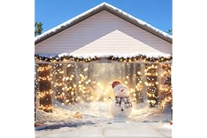 THISFIND 7 x 16 ft Christmas Garage Door Decorations Merry Christmas Decorations Xmas Garage Door Cover, Happy New Year Hanging Banner for Home,Outdoor,Indoor,Party (Snowmen-2, 7x16 ft)