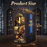 PeaZeLee DIY Book Nook Kit 3D Wooden Puzzle Bookshelf Decor for Teens view 5