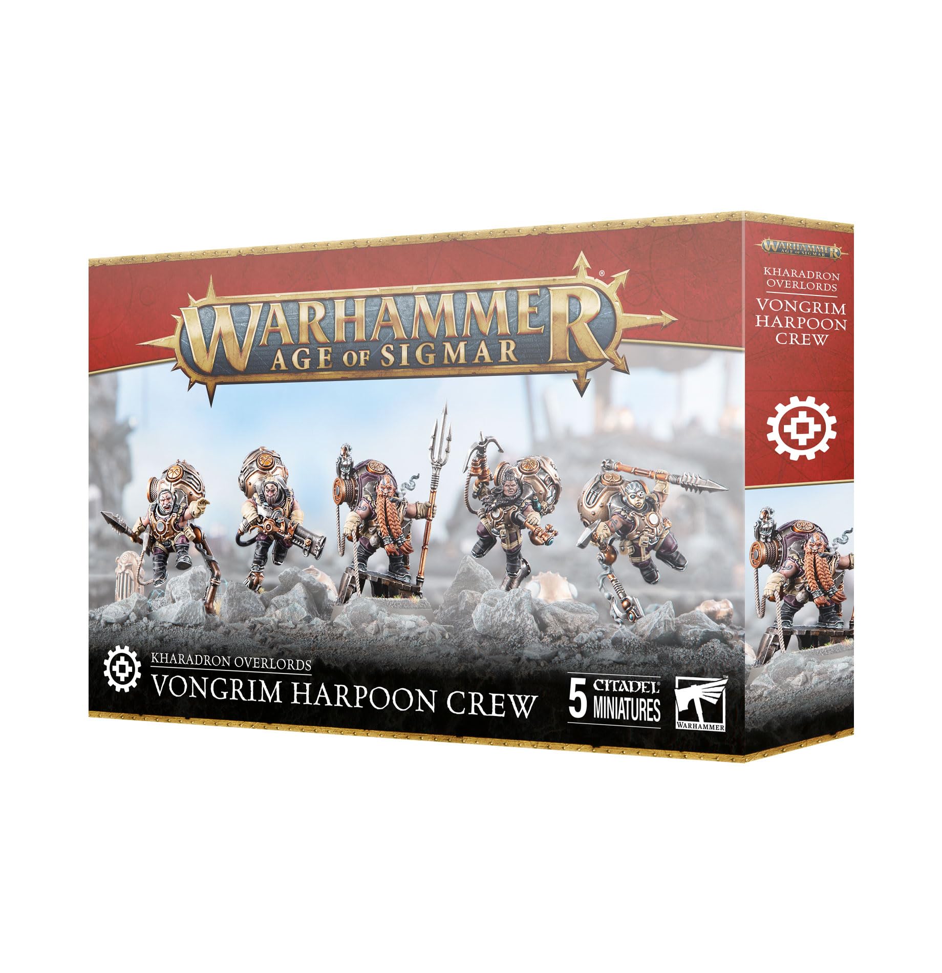 Games Workshop - Warhammer - Age of Sigmar - Kharadron Overlords: Vongrim Harpoon Crew/Vongrim Salvagers